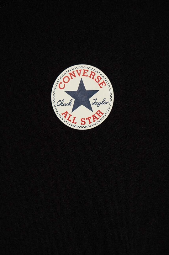 Chłopiec Converse t-shirt bawełniany dziecięcy 9C9506 czarny
