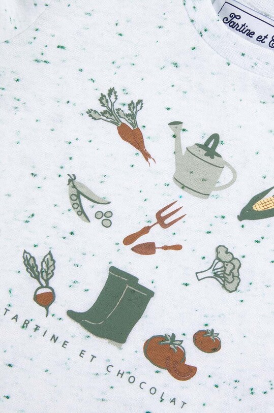 Tartine et Chocolat tricou bebe alb TY10031.80.94