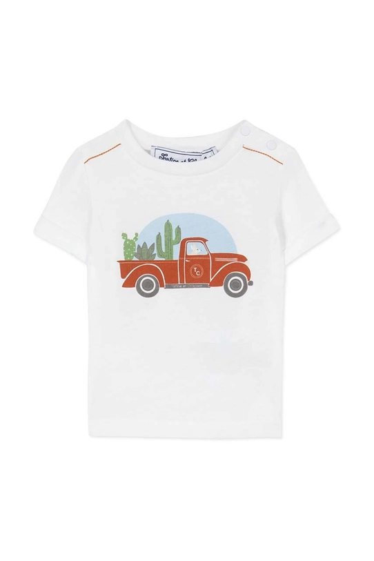 Tartine et Chocolat t-shirt bawełniany niemowlęcy TY10051.80.94 czerwony SS24