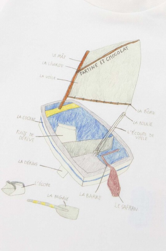 Бавовняна футболка для немовлят Tartine et Chocolat блакитний TY10051.80.94