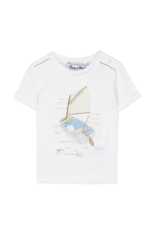 Tartine et Chocolat t-shirt bawełniany dziecięcy TY10051.104 niebieski SS24