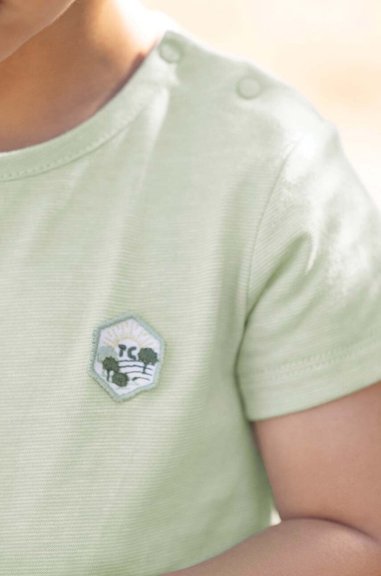 Tartine et Chocolat t-shirt bawełniany niemowlęcy TY10041.80.94 zielony