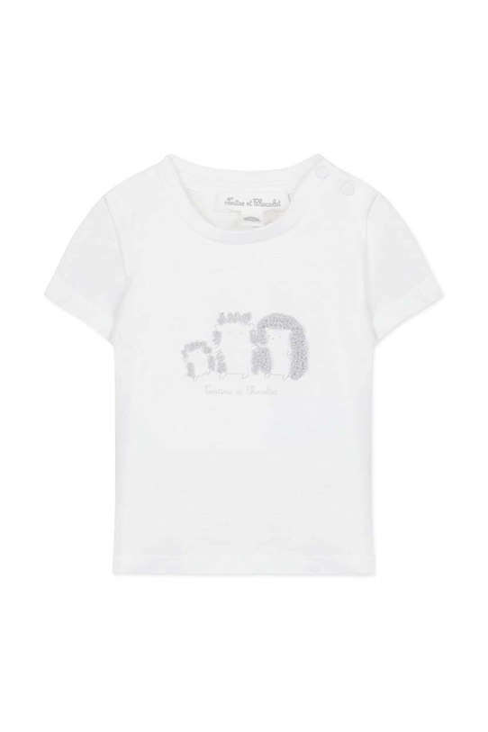 Tartine et Chocolat tricou din bumbac pentru bebelusi imprimeu bej TY10000.60.74