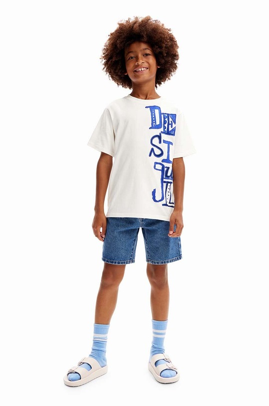 Desigual t-shirt bawełniany dziecięcy 24SBTK07