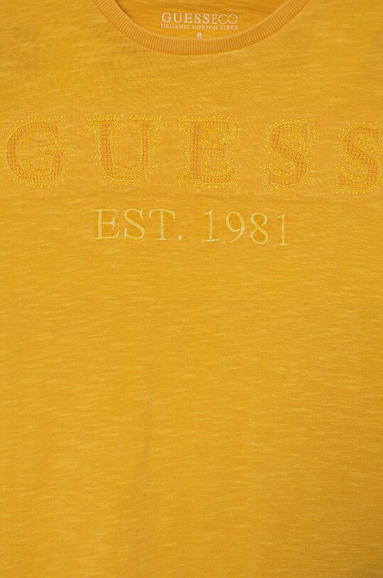 Мальчик Детская хлопковая футболка Guess L4GI09.K6XN4.PPYH жёлтый