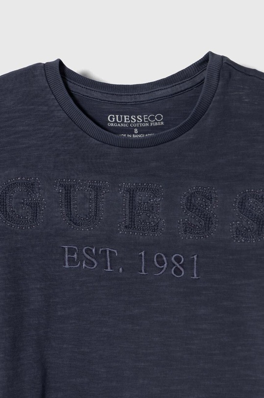 Chłopiec Guess t-shirt bawełniany dziecięcy L4GI09.K6XN4.PPYH fioletowy