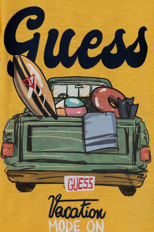 Chłopiec Guess t-shirt bawełniany dziecięcy L4GI14.K6XN4.PPYH żółty