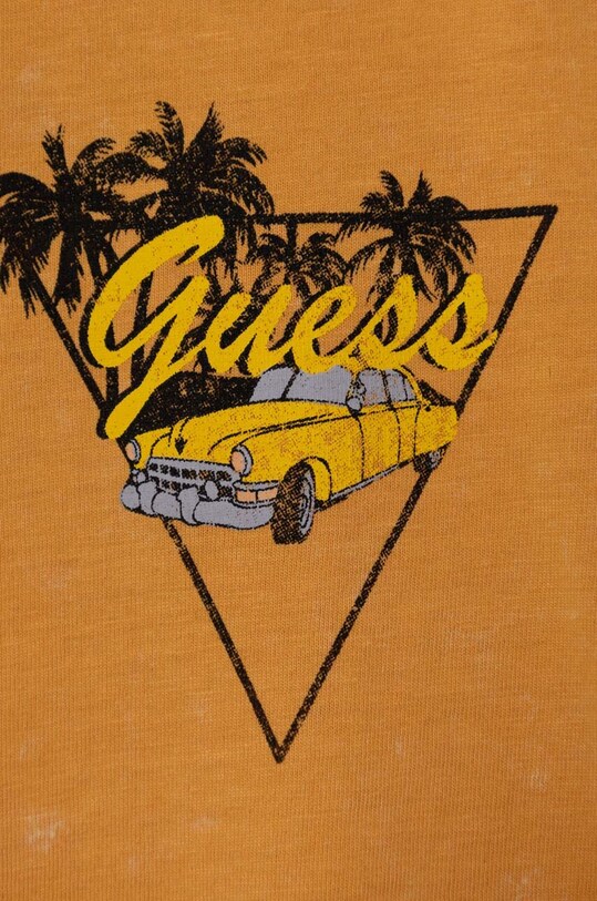 Αγορίστικα Παιδικό βαμβακερό μπλουζάκι Guess L4GI25.K8HM4.PPYH πορτοκαλί