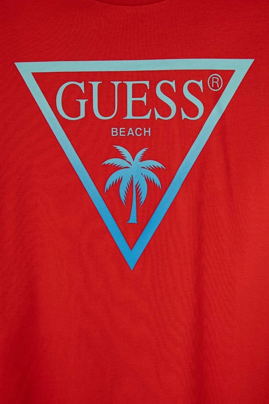 Chłopiec Guess t-shirt dziecięcy L4GI33.J1311.PPYH czerwony