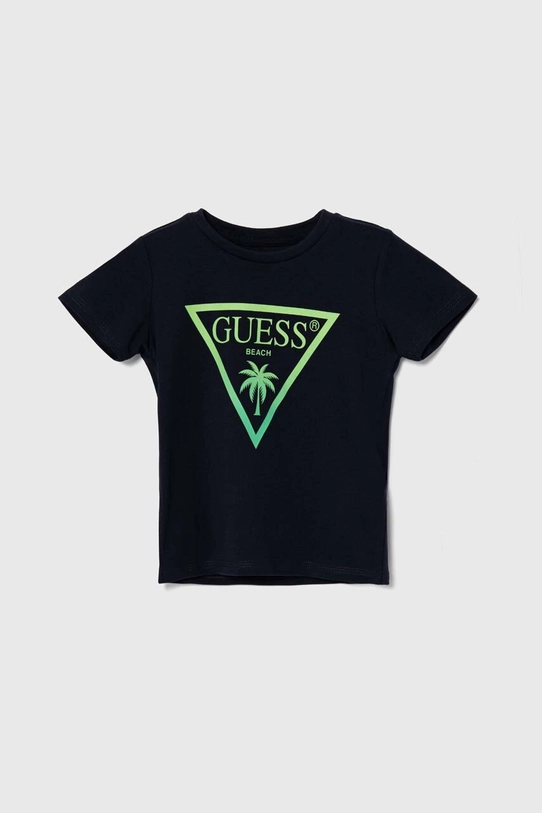 Guess t-shirt dziecięcy z elastanem granatowy L4GI33.J1311.PPYH