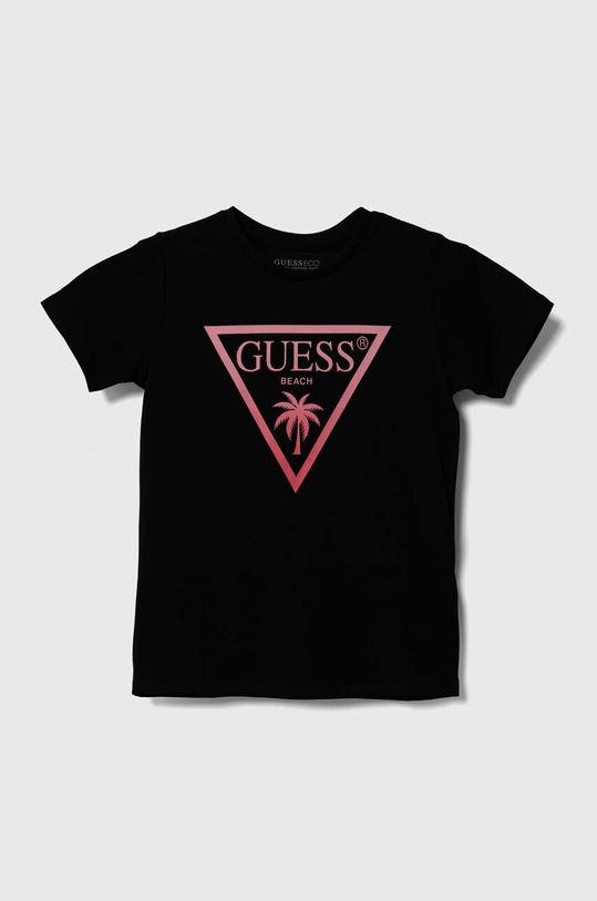 Guess maglietta per bambini tessuto elasticizzato nero L4GI33.J1311.PPYH