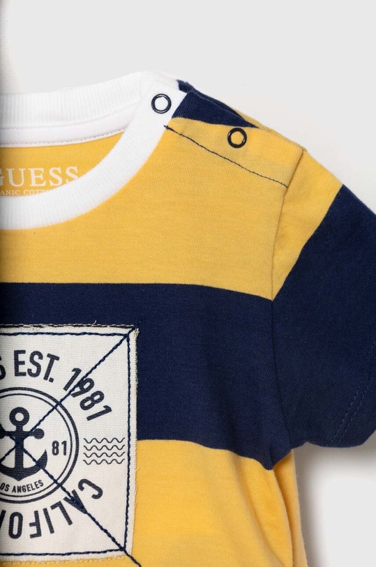Chłopiec Guess t-shirt bawełniany dziecięcy N4GI06.K9N34.PPYH żółty