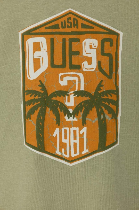 Chłopiec Guess t-shirt bawełniany dziecięcy N4GI12.K8HM4.PPYH zielony