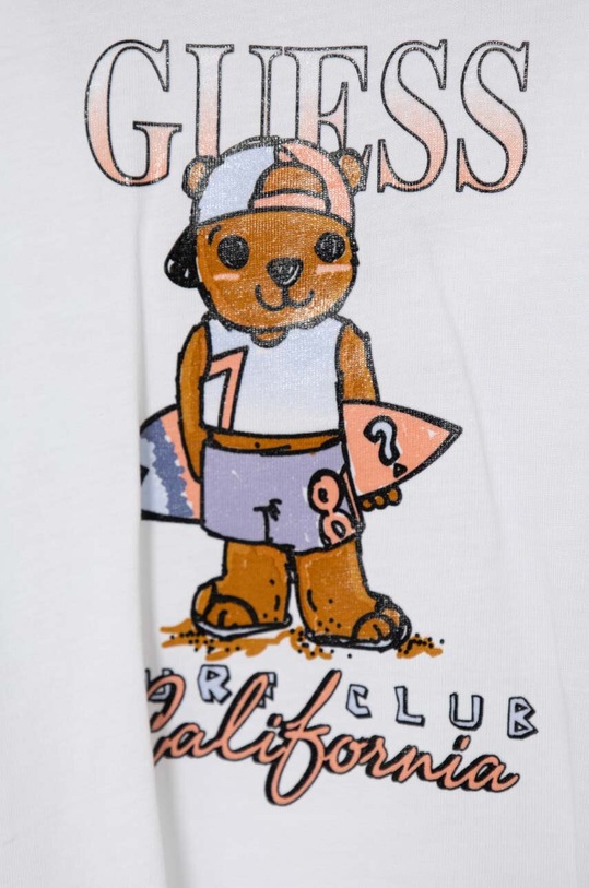 Chłopiec Guess t-shirt bawełniany dziecięcy N4GI20.K8HM4.PPYH biały