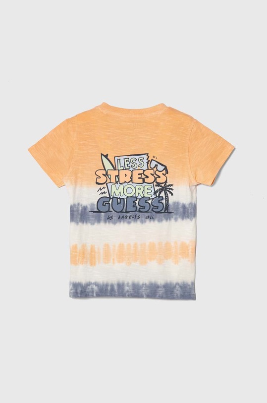 Guess t-shirt bawełniany dziecięcy N4GI21.K6XN1.PPYH pomarańczowy SS24