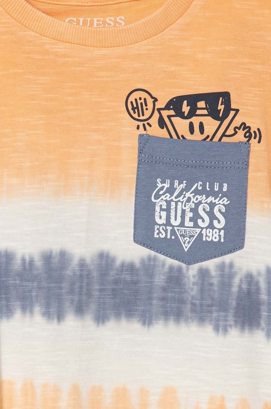 Момче Детска памучна тениска Guess N4GI21.K6XN1.PPYH оранжев