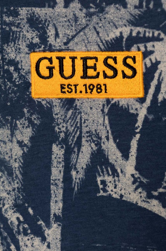 Chłopiec Guess t-shirt bawełniany dziecięcy N4GI24.K8HM3.PPYH niebieski