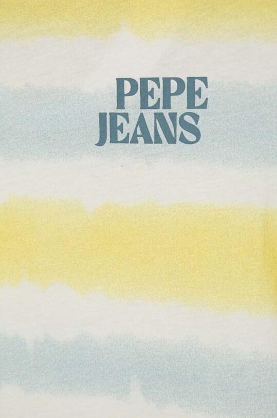 Pepe Jeans tricou de bumbac pentru copii REI PB503838 galben SS24