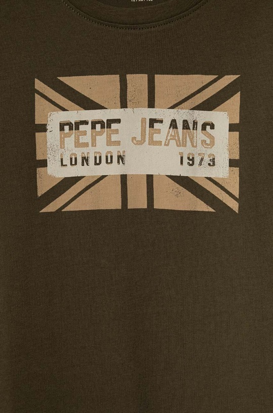 Αγορίστικα Παιδικό βαμβακερό μπλουζάκι Pepe Jeans RANDAL PB503846 πράσινο