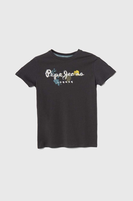 Pepe Jeans t-shirt bawełniany dziecięcy REDELL nadruk szary PB503849