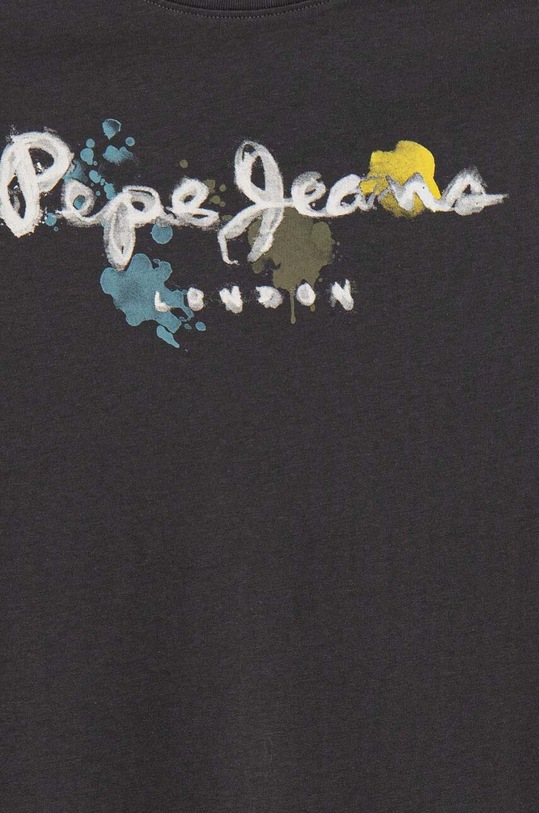 Chłopiec Pepe Jeans t-shirt bawełniany dziecięcy REDELL PB503849 szary
