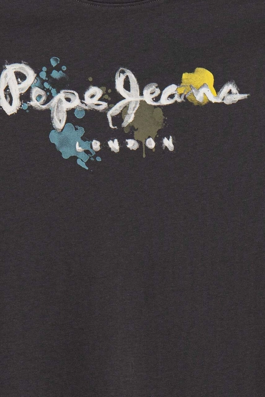 Хлопчик Дитяча бавовняна футболка Pepe Jeans REDELL PB503849 сірий