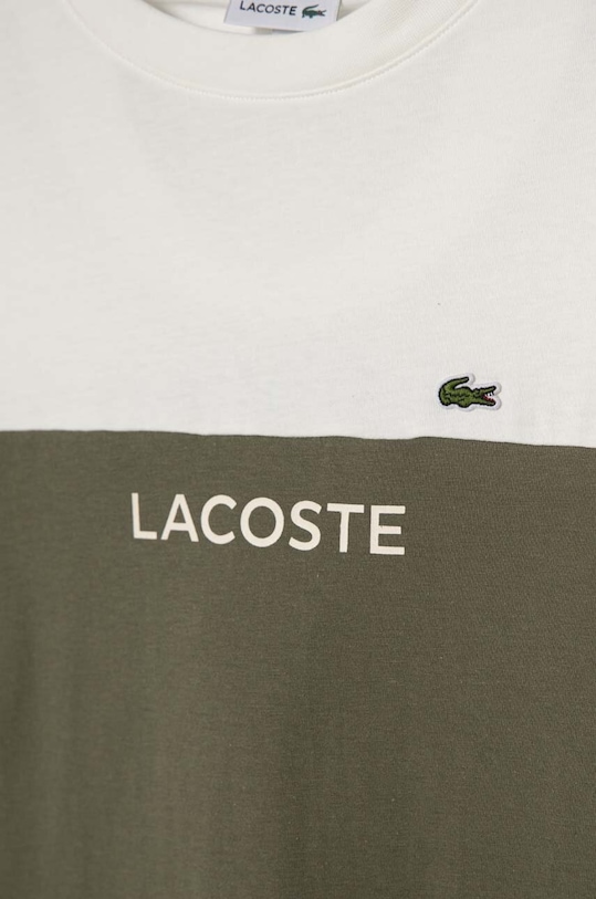 Αγορίστικα Παιδικό βαμβακερό μπλουζάκι Lacoste TJ5289.PPYH πράσινο