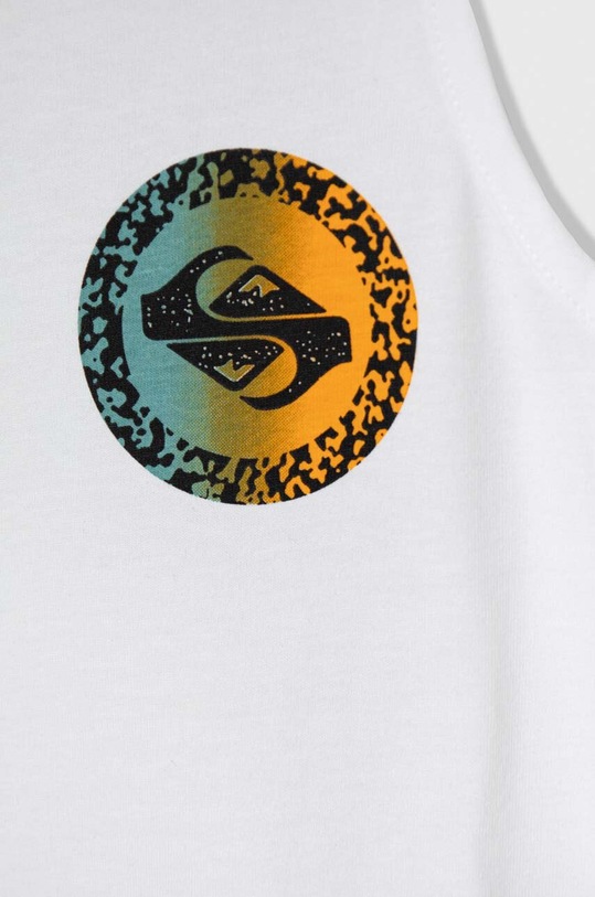 Chłopiec Quiksilver t-shirt bawełniany dziecięcy LONGFADEYTHTK EQBZT04723 biały