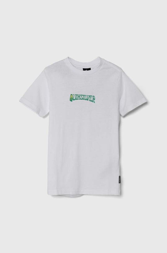 Bavlněné tričko Quiksilver ISLAND SUNRISE kulatý bílá AQBZT04374