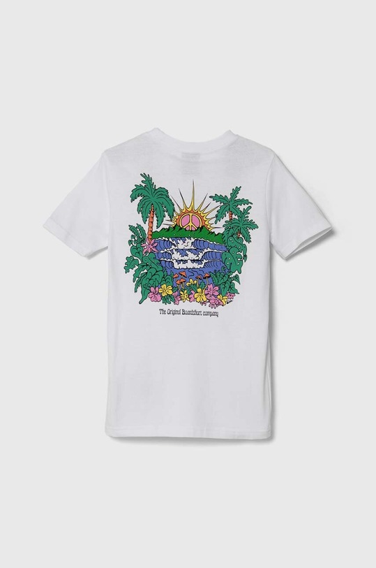 Bavlněné tričko Quiksilver ISLAND SUNRISE AQBZT04374 bílá SS24