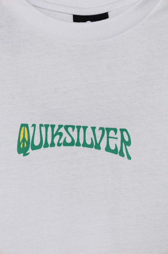 CHLAPEC Bavlněné tričko Quiksilver ISLAND SUNRISE AQBZT04374 bílá