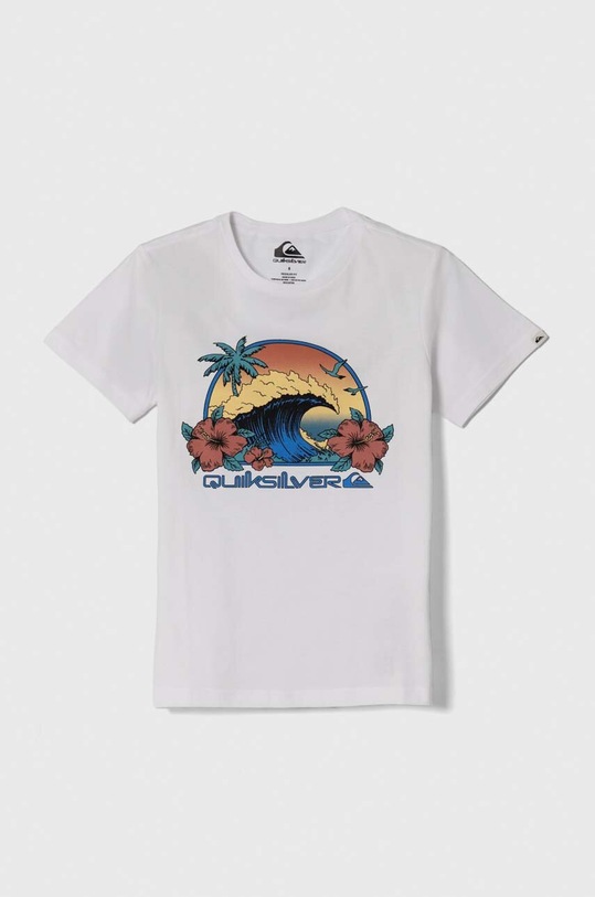 Dětské bavlněné tričko Quiksilver RIDTODAYSSYTH kulatý bílá EQBZT04726
