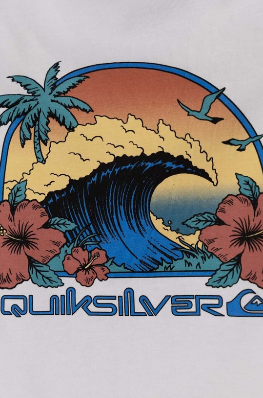 Мальчик Детская хлопковая футболка Quiksilver RIDTODAYSSYTH EQBZT04726 белый