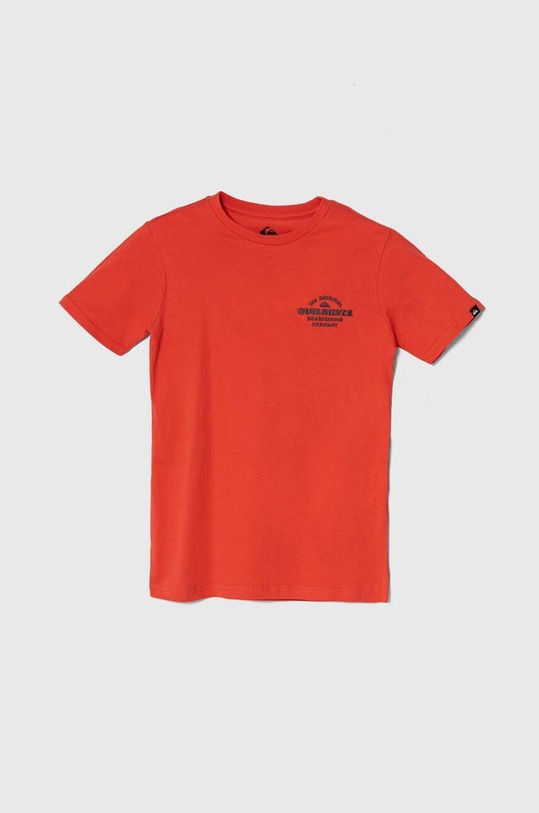 Quiksilver t-shirt bawełniany dziecięcy TRADESMITHYTH nadruk czerwony EQBZT04718