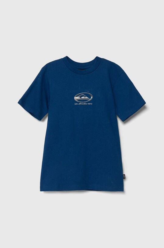 Детская хлопковая футболка Quiksilver CHROME LOGO хлопок голубой AQBZT04375