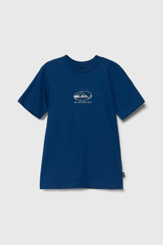 Quiksilver t-shirt bawełniany dziecięcy CHROME LOGO nadruk niebieski AQBZT04375