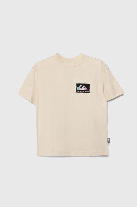 Quiksilver tricou de bumbac pentru copii BACKFLASHSSYTH EQBZT04706 bej SS24