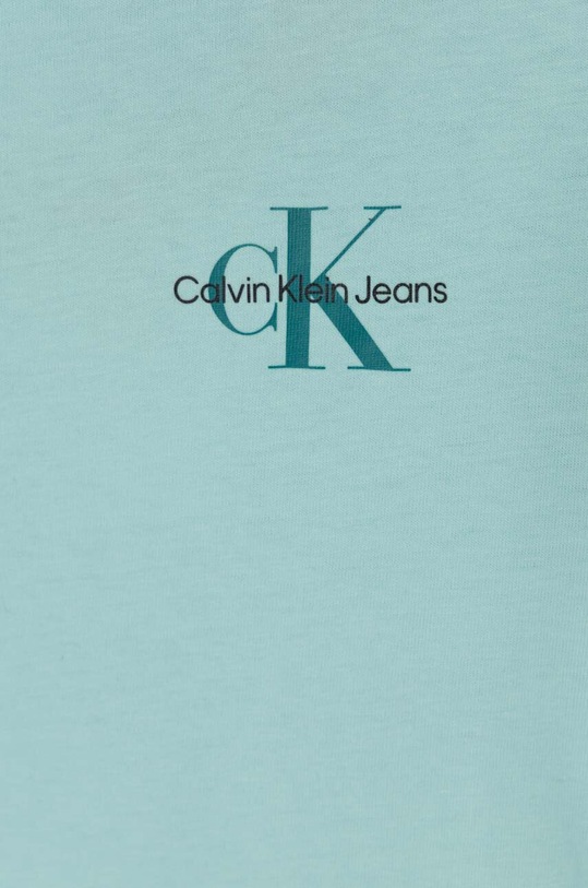 Αγορίστικα Παιδικό βαμβακερό μπλουζάκι Calvin Klein Jeans IB0IB01231.104.116.PPYH τιρκουάζ