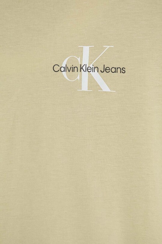 Αγορίστικα Παιδικό βαμβακερό μπλουζάκι Calvin Klein Jeans IB0IB01231.128.176.PPYH πράσινο