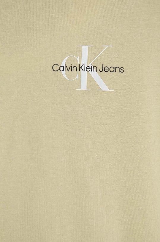 Chłopiec Calvin Klein Jeans t-shirt bawełniany dziecięcy IB0IB01231.128.176.PPYH zielony