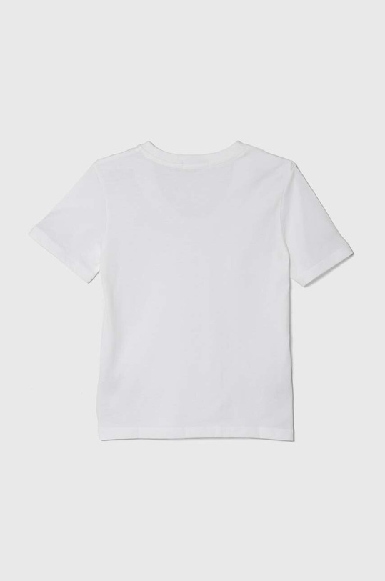 Παιδικό βαμβακερό μπλουζάκι Calvin Klein Jeans IB0IB02033.128.176.PPYH λευκό SS24