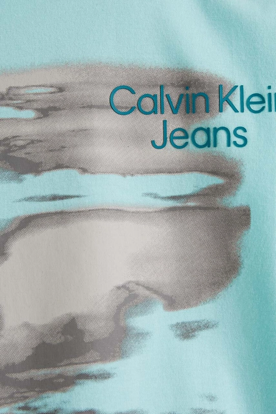 Calvin Klein Jeans t-shirt bawełniany dziecięcy niebieski IB0IB02034.PPYH