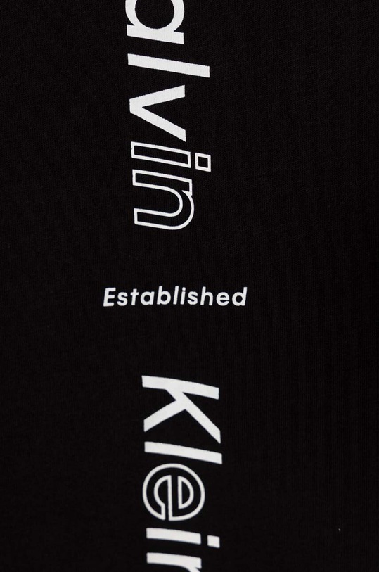 Chłopiec Calvin Klein Jeans t-shirt bawełniany dziecięcy IB0IB02036.128.176.PPYH czarny
