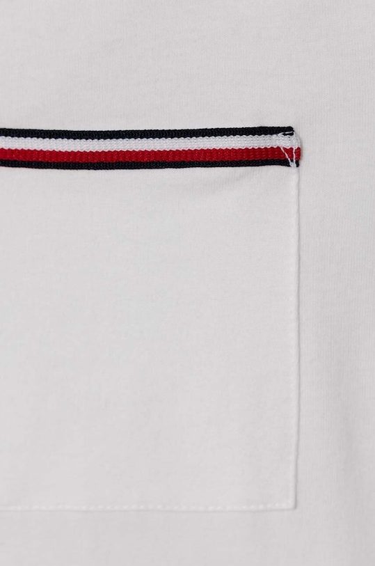 Αγορίστικα Παιδικό βαμβακερό μπλουζάκι Tommy Hilfiger KB0KB08817.128.176.PPYH λευκό