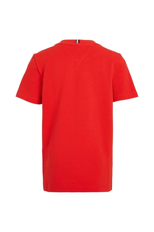 Chłopiec Tommy Hilfiger t-shirt bawełniany dziecięcy KB0KB08809.98.122.PPYH czerwony