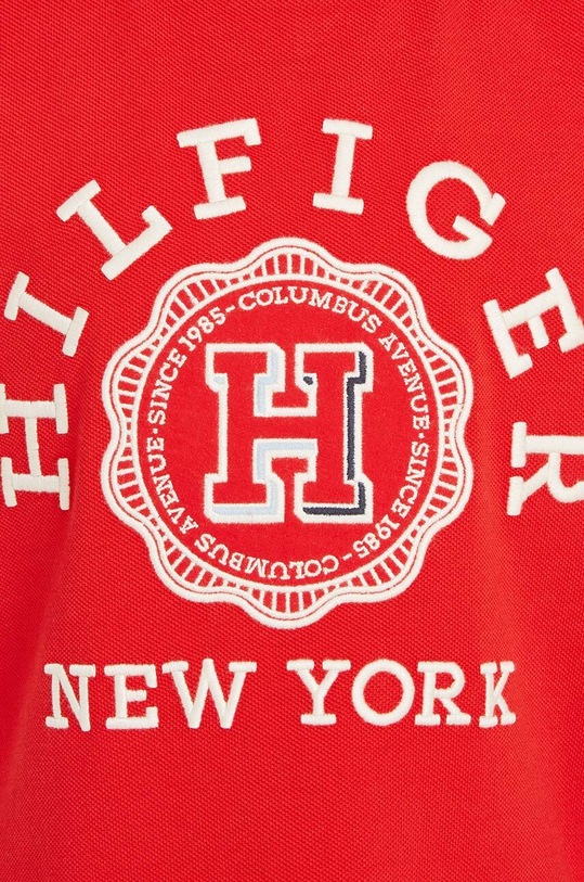 Tommy Hilfiger t-shirt bawełniany dziecięcy czerwony KB0KB08809.98.122.PPYH