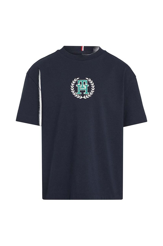 Tommy Hilfiger t-shirt bawełniany dziecięcy KB0KB08814.128.176.PPYH czarny SS24