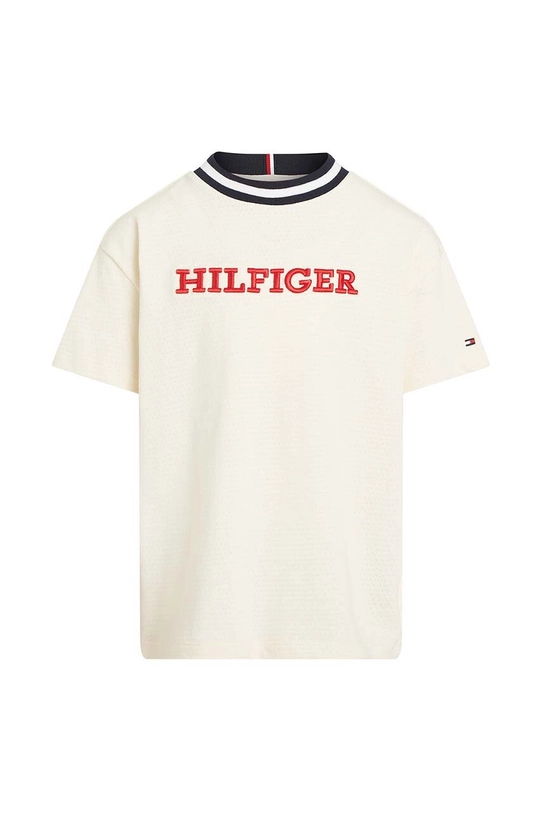 Detské tričko Tommy Hilfiger KB0KB08987.128.176.PPYH béžová SS24