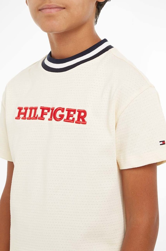 Tommy Hilfiger gyerek póló KB0KB08987.128.176.PPYH bézs
