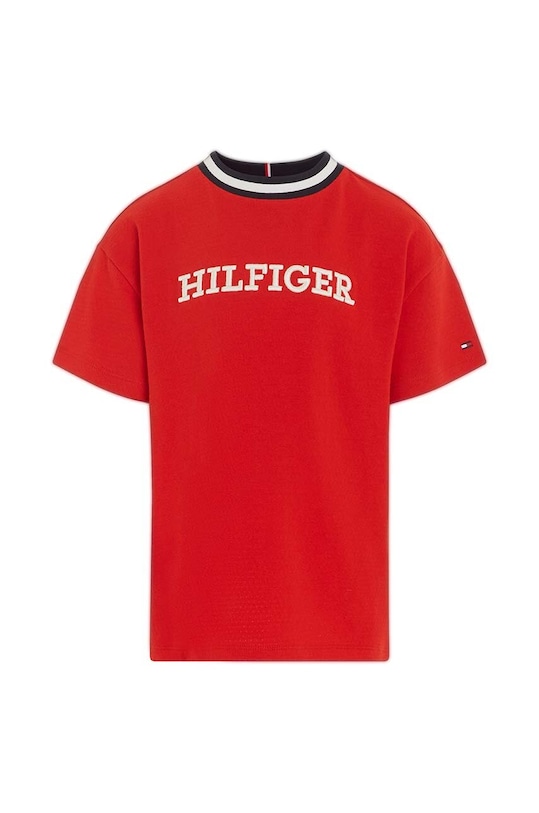 Tommy Hilfiger t-shirt dziecięcy KB0KB08987.128.176.PPYH czerwony SS24